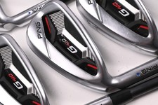 Left Hand Ping G410 Irons / 5-PW+SW / Blue Dot / Regular Flex Ping Alta CB Red