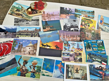 27 x giant postcards oversized shaped 1990s Olympics model chocolate box