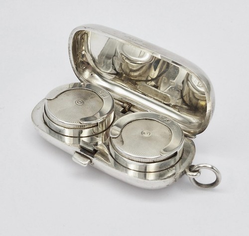 Antique sterling silver double - sterling,