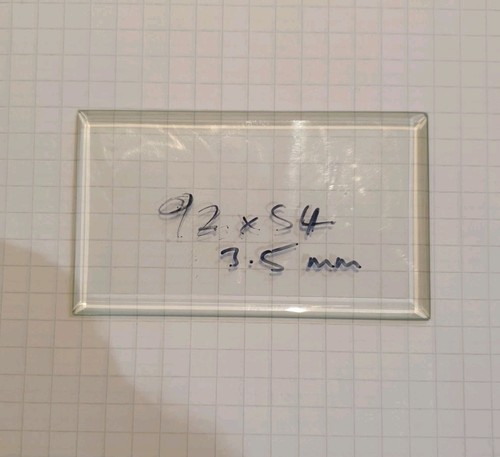 Bevelled carriage clock glass - bevelled,