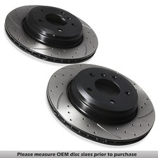 REAR DRILLED GROOVED 320MM