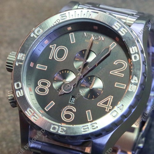 New nixon chrono gray - new, 51-30