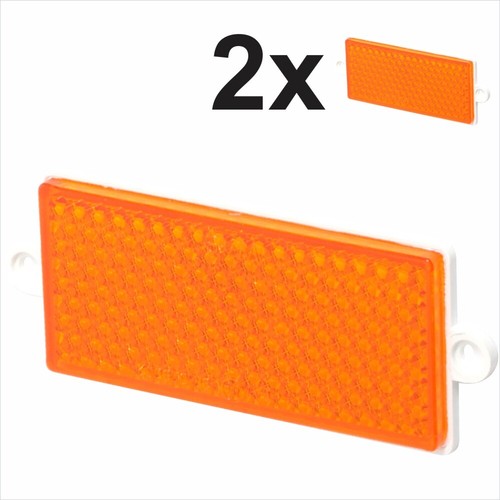 Trailer reflectors amber - 2x,