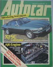 Autocar magazine 15 October 1983 featuring Jaguar, Volvo, Vauxhall, Toyotya