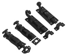 BLACK ANTIQUE CAST IRON ORNATE