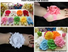 Baby Girl Crib Pram Shoes Sandals Novelty Chiffon Flowers for Baby Feet, Socks