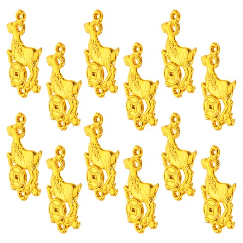 12pcs year the - goat, charms