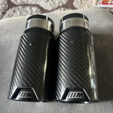 2x BMW F10 F11 F20 F21 F22 F23 F30 F31 F32 F33 CARBON FIBER TWIN EXHAUST TIPS