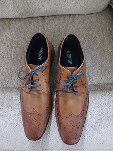Mens red level leather - mens, upper