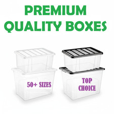 Clear Plastic Storage Boxes