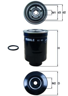 Fuel filter knecht - fuel, kc