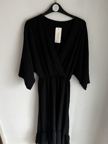 New black midi dress - g,