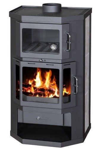 Wood burning stove oven 51kw - burning,