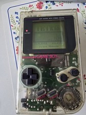 Nintendo Game Boy Pocket Clear Handheld Dmg-01 In Box Tested Working Excellent