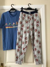 mens Mario pyjamas small
