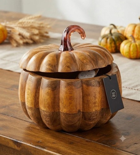 Hinch home wooden pumpkin - home,