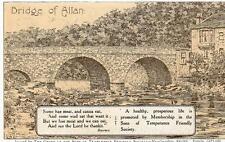 Bridge of Allan Temperance Friendly Society unused old pc insignia on back