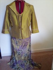 Silk Wedding outfit 12 -14 three piece VGC Linea Raffaelli 