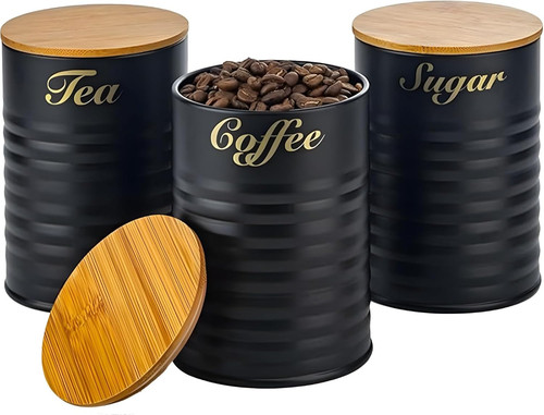 Tea coffee sugar canister - coffee,