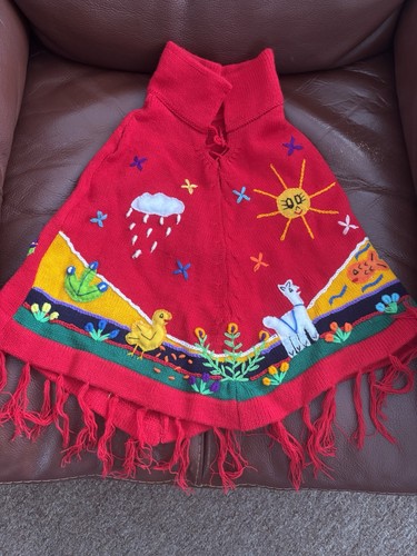 Children peruvian poncho - children's,