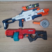 NERF ELITE CAM ECS-12 Automatic Blaster drum and scope Camera Tested 