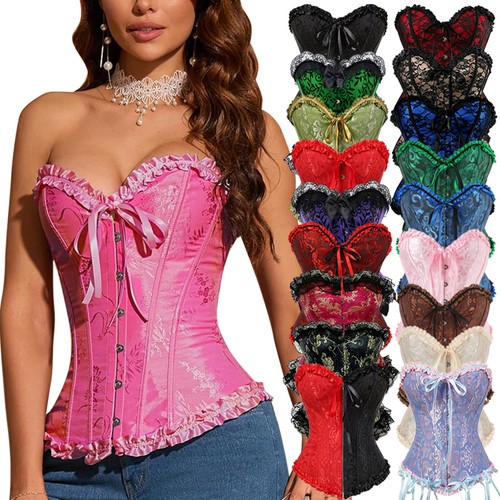 Womens overbust boned corset - boned,