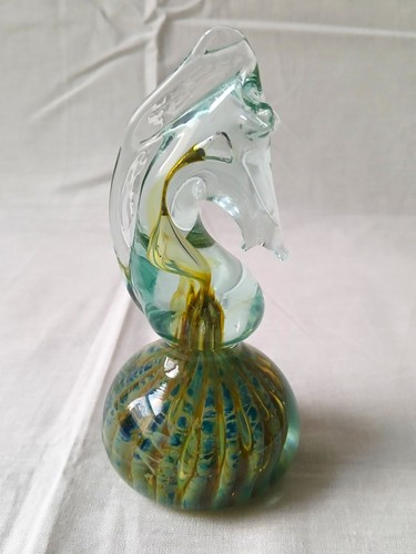 Mdina glass seahorse horse - seahorse,
