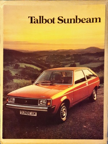 Talbot sunbeam brochure - brochure, 1980