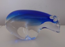 Crystal glass polar bear paper