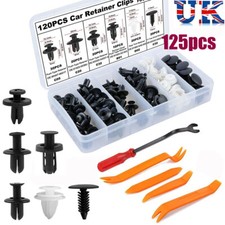 125pcs Car Trim Clips Retainer Bumper Fender Door Panel Fasteners Removal Tools