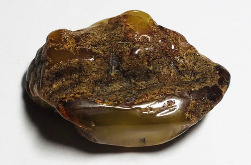 Amber stone rock pendant