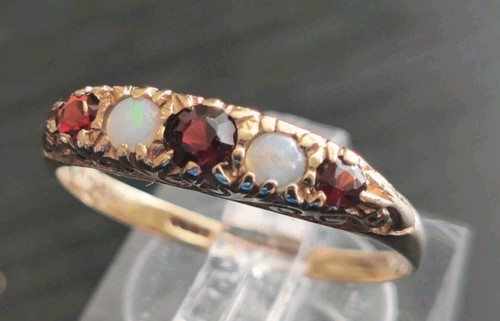 Vintage 9ct gold opal and - 9ct,
