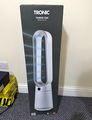 Tronic white bladeless tower - white,