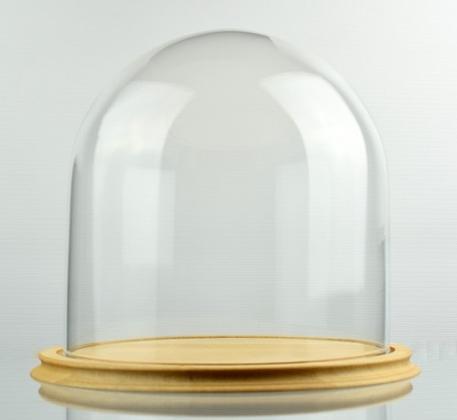 Clear circular glass - clear, with