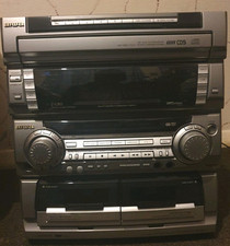 Aiwa Stereo System Main Unit CD Player Z-L80 Bi-Amp 