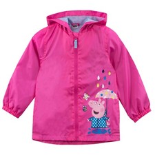 Peppa Pig Raincoat Kids Girls 12 18 24 Months 2 3 4 5 6 7 8 Years Jacket Pink
