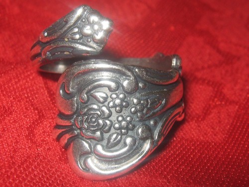 Vintage style silver rose - vintage,