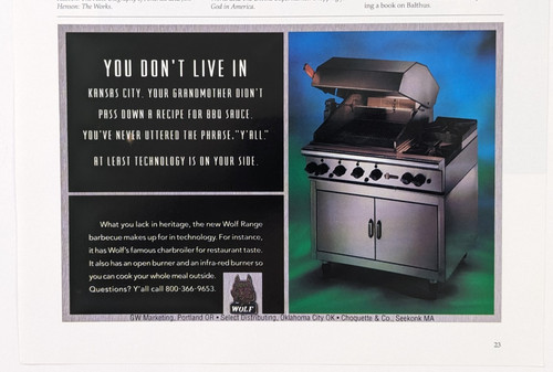 Vintage 1995 print - ad, wolf
