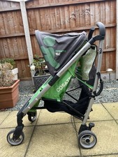 Cosatto Yo! Pushchair Green & Grey – Lightweight Folding Stroller Used