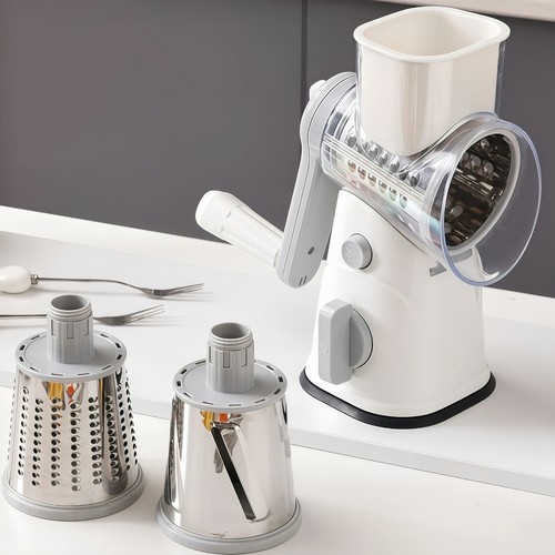 Manual rotary cheese grater - cheese,
