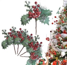 Six Piece Christmas Berry Stem