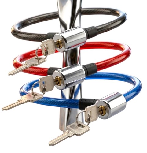 Key bike lock cycle - key, bicycle