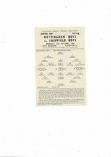 Nottingham Boys v Sheffield