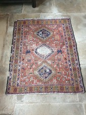 Antique Rug Birds And Animals