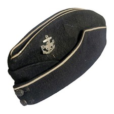 Orginal Vintage Boys Brigade Side Cap And Badge WW2 Army Style FS Cap 