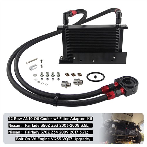 Row bolt oil cooler - on,