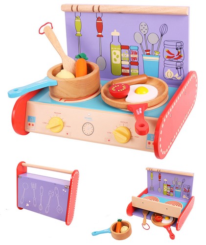 Bigjigs portable wooden cooker - bigjigs,
