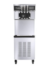 Commercial Triple Head Soft Ice Cream Machine 40L/h, Piston Pump - D880A