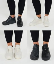 Womens Ladies Wedge Sneakers