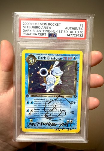 Mitsuhiro arita signed psa - psa, 10
